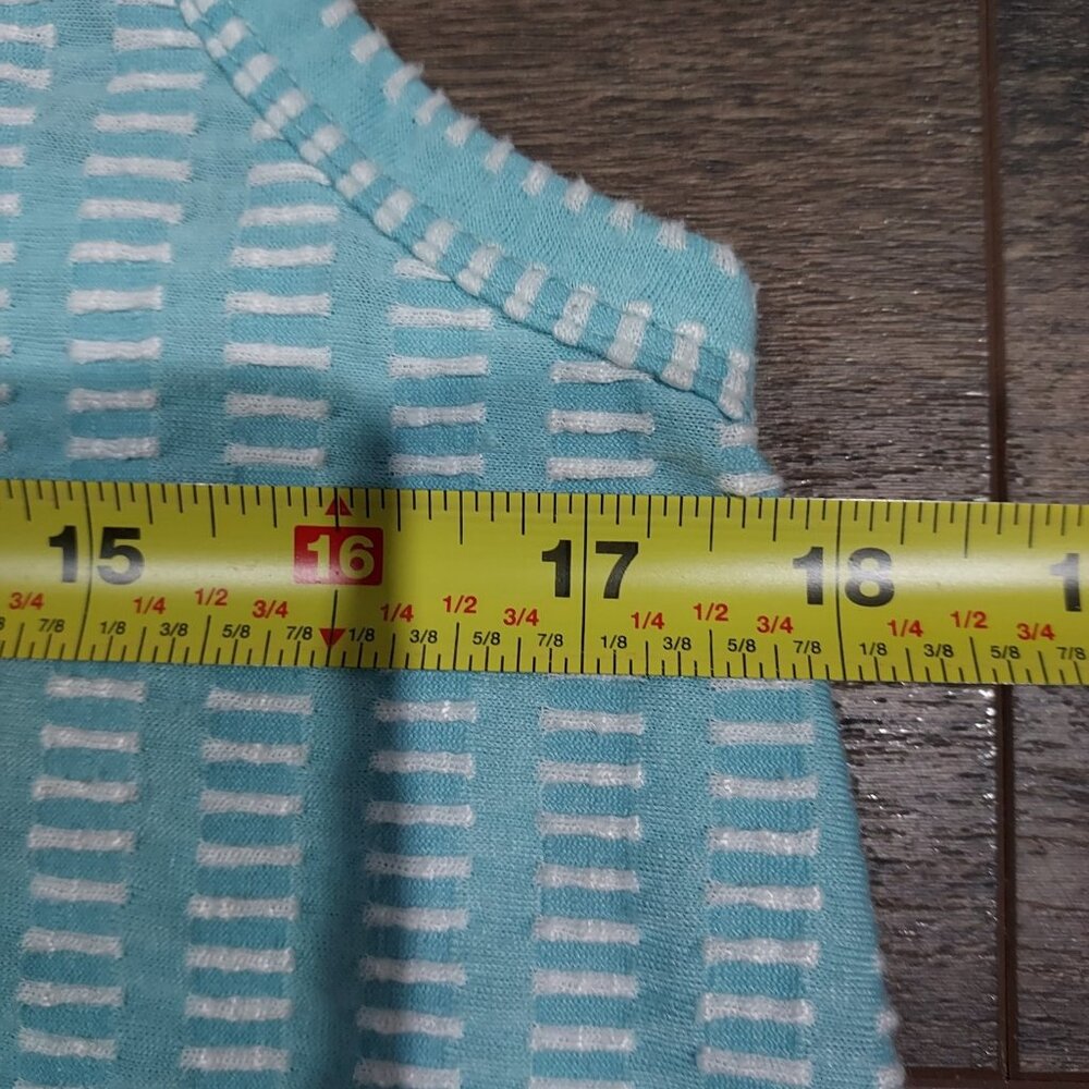 Anthropologie Caution To The Wind Blue Green Long Maxi Dress USA Women M - Picture 8 of 10